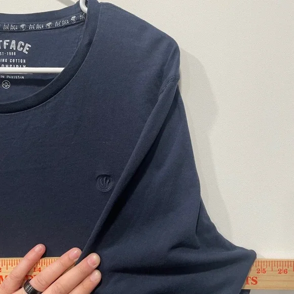 FatFace Men's Navy Blue Long Sleeve Cotton T Shirt Size 3XL - Picture 4 of 9